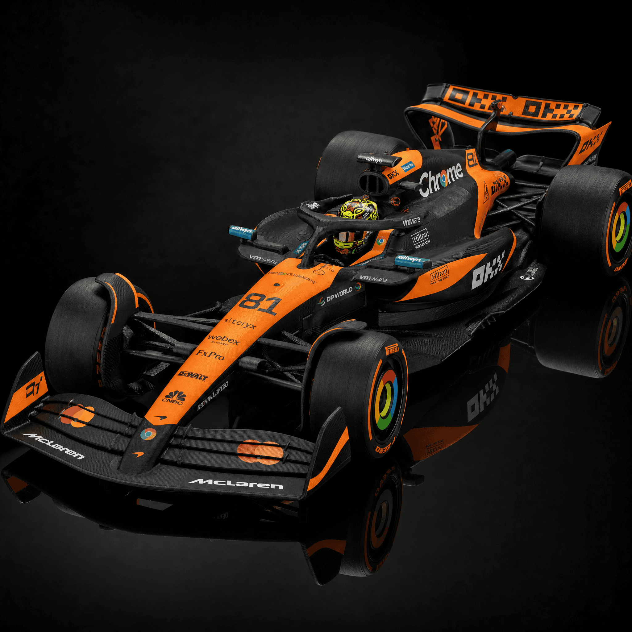 2025 F1 Car (McLaren MCL39, with Red Bull & Ferrari sticker sheets)
