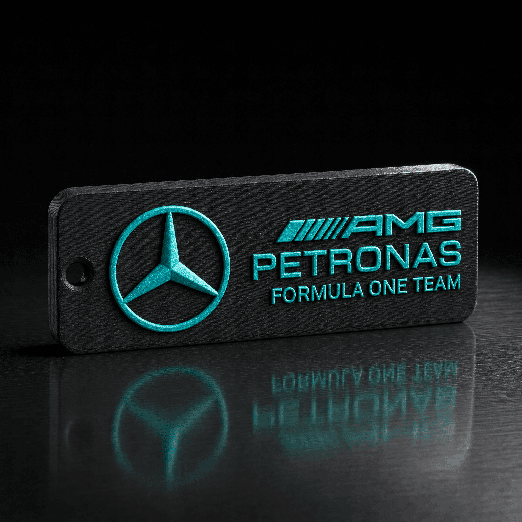 Mercedes AMG F1– Dual Color Keychain