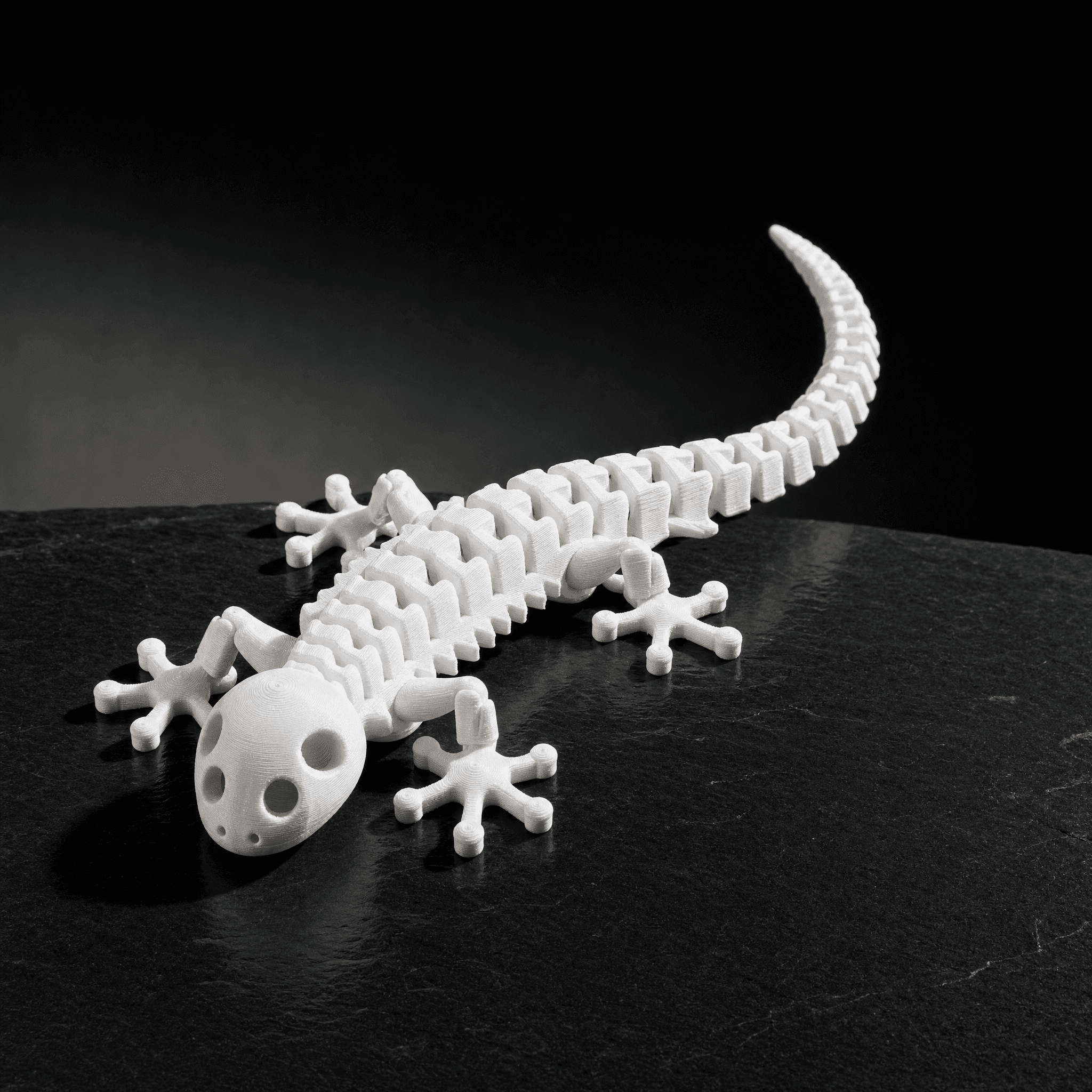 Axolotl Skeleton – Articulated Print-in-Place Flexi