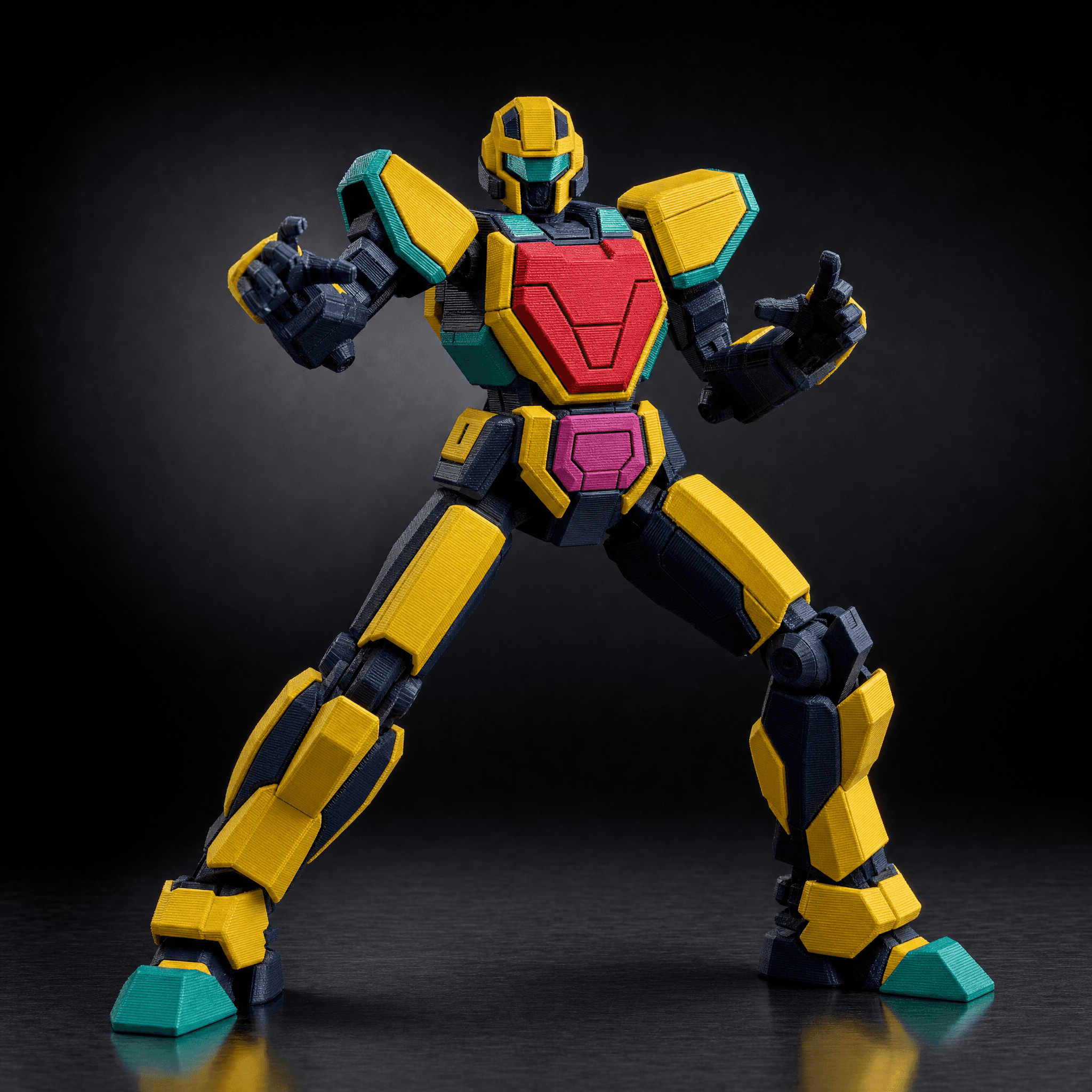 BlockBot A01 - Articulated Print In Place Robot