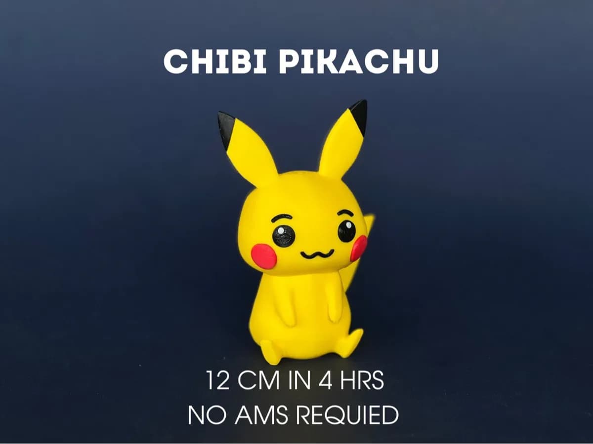 Chibi Pikachu - Cute Pokemon-Inspired Figurine