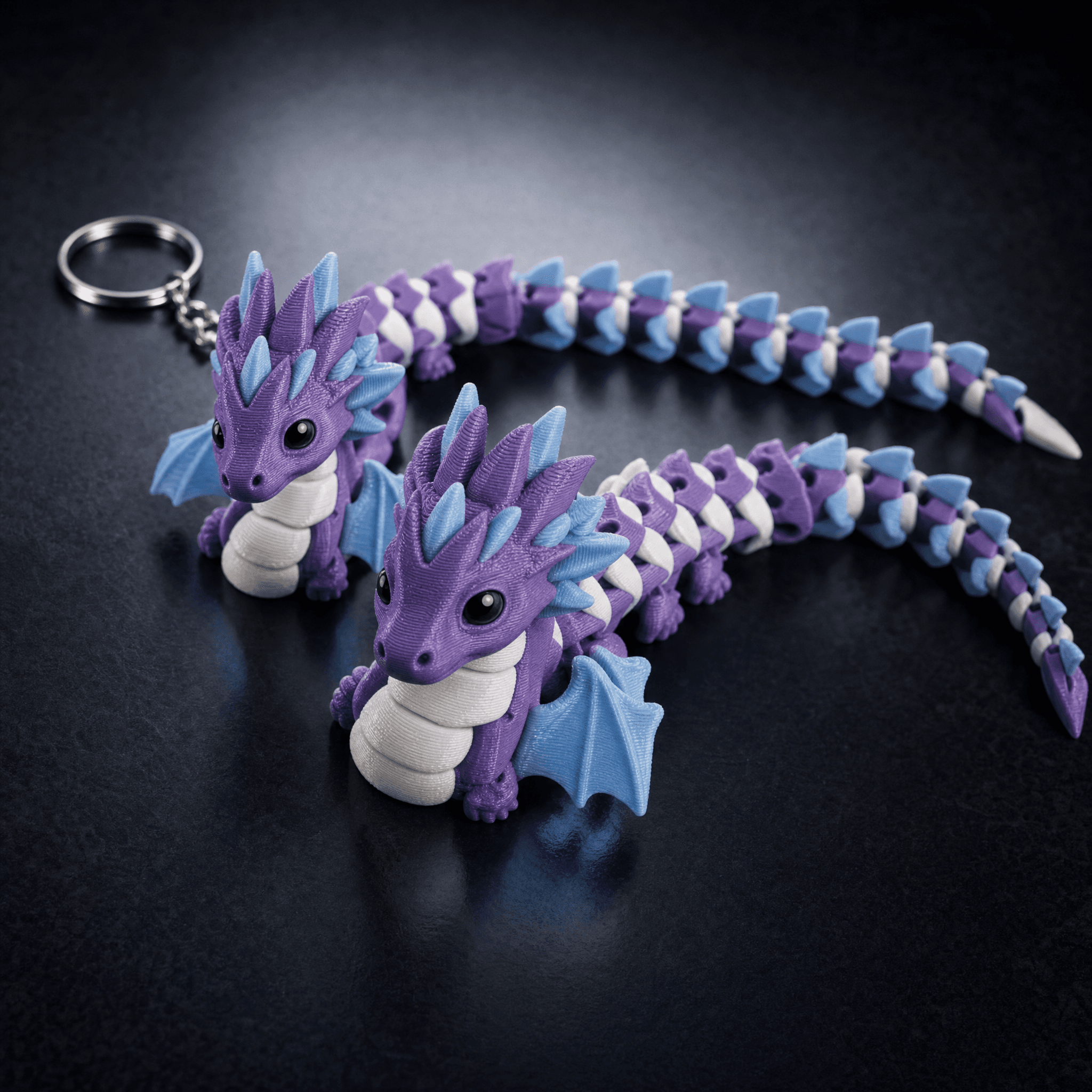 Cute Flexi Baby Dragon Toy / Keychain