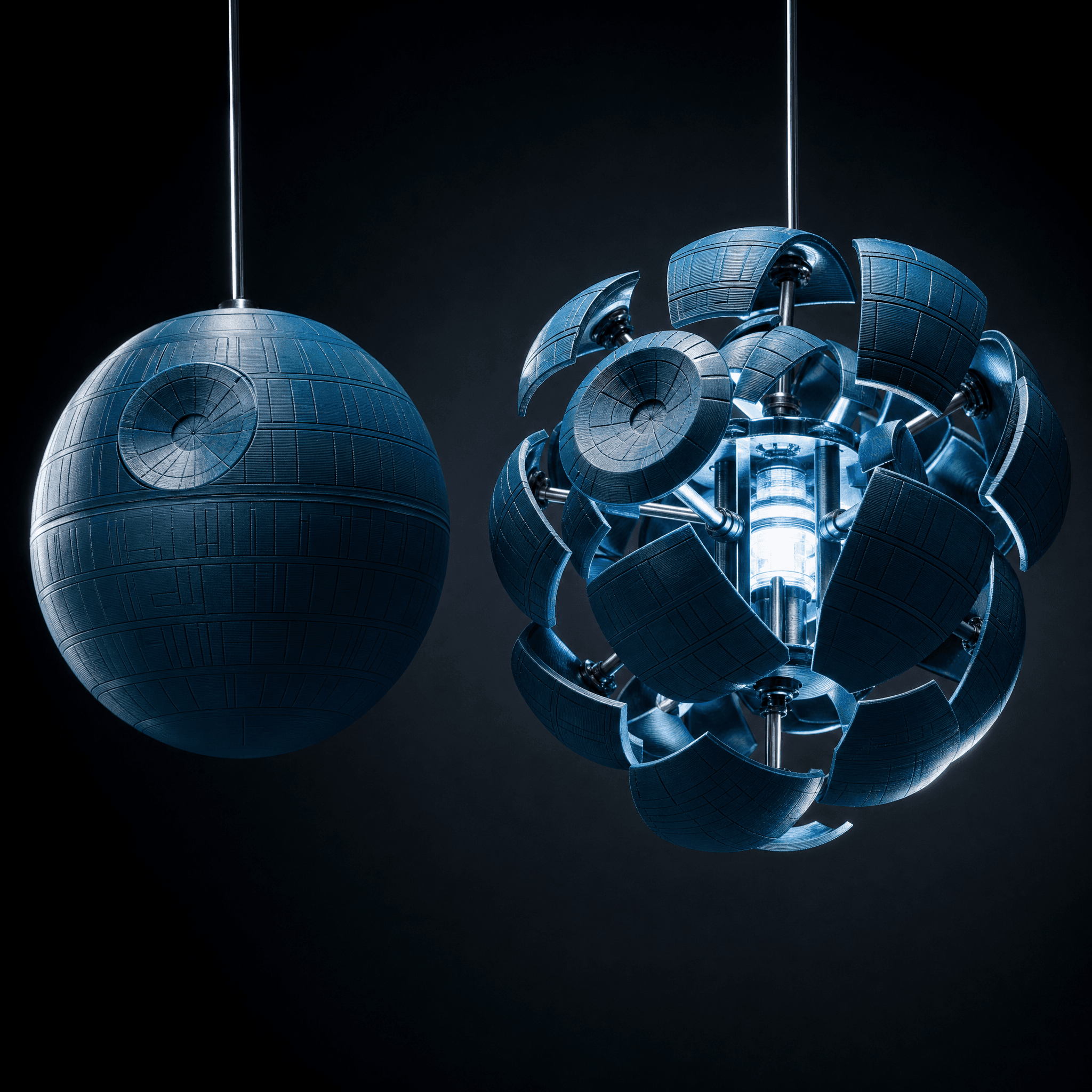 Exploding Death Star Pendant Lamp