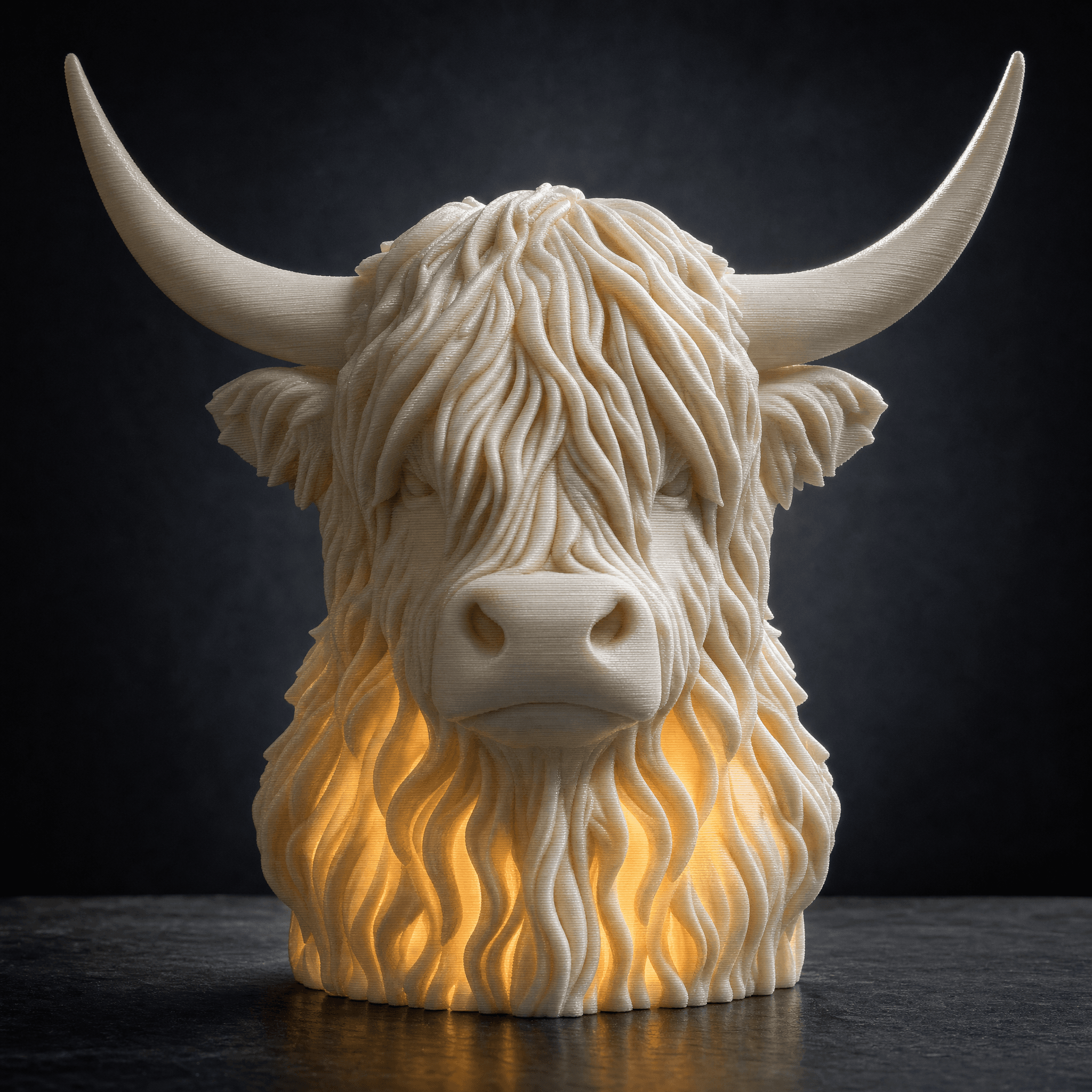 Highland Cow Lamp (Hochlandrind Lampe)