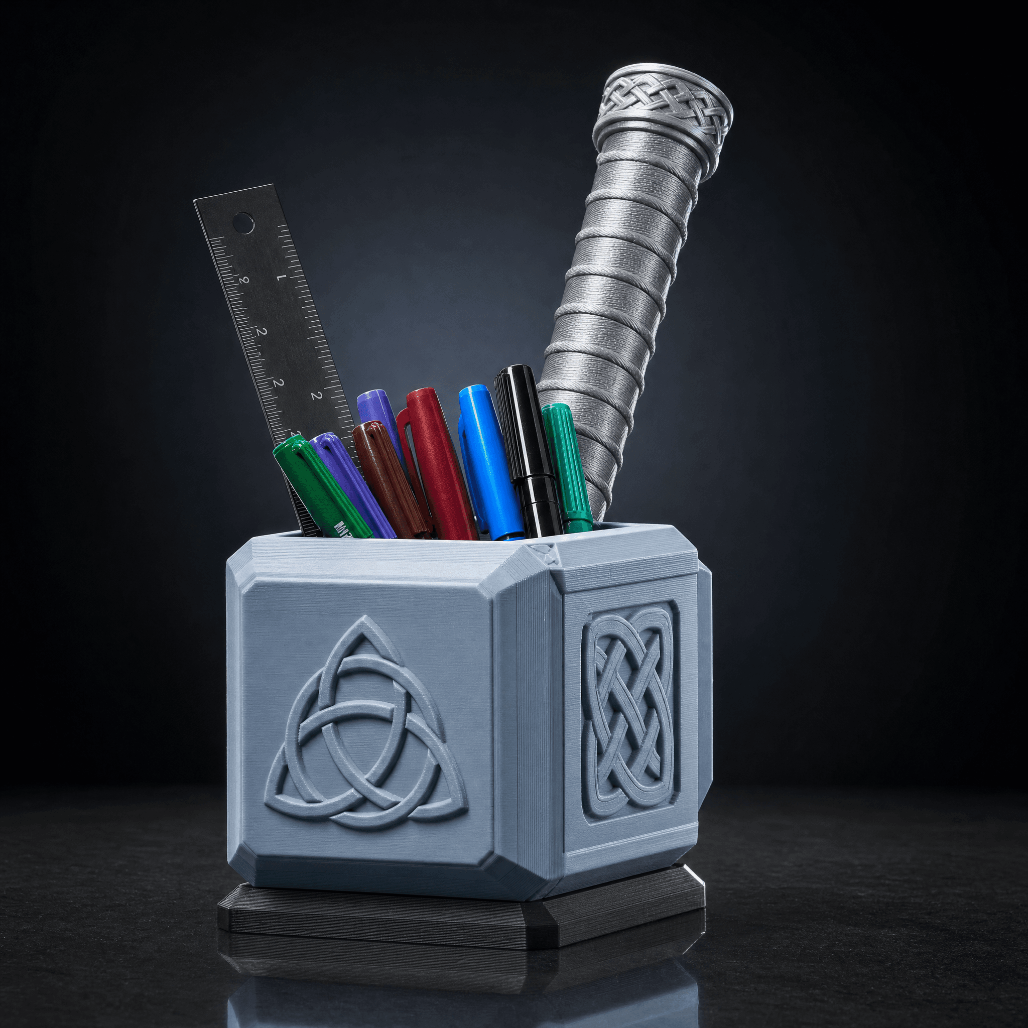 Thor's Hammer (Mjolnir) Pencil Case / Desk Accessory