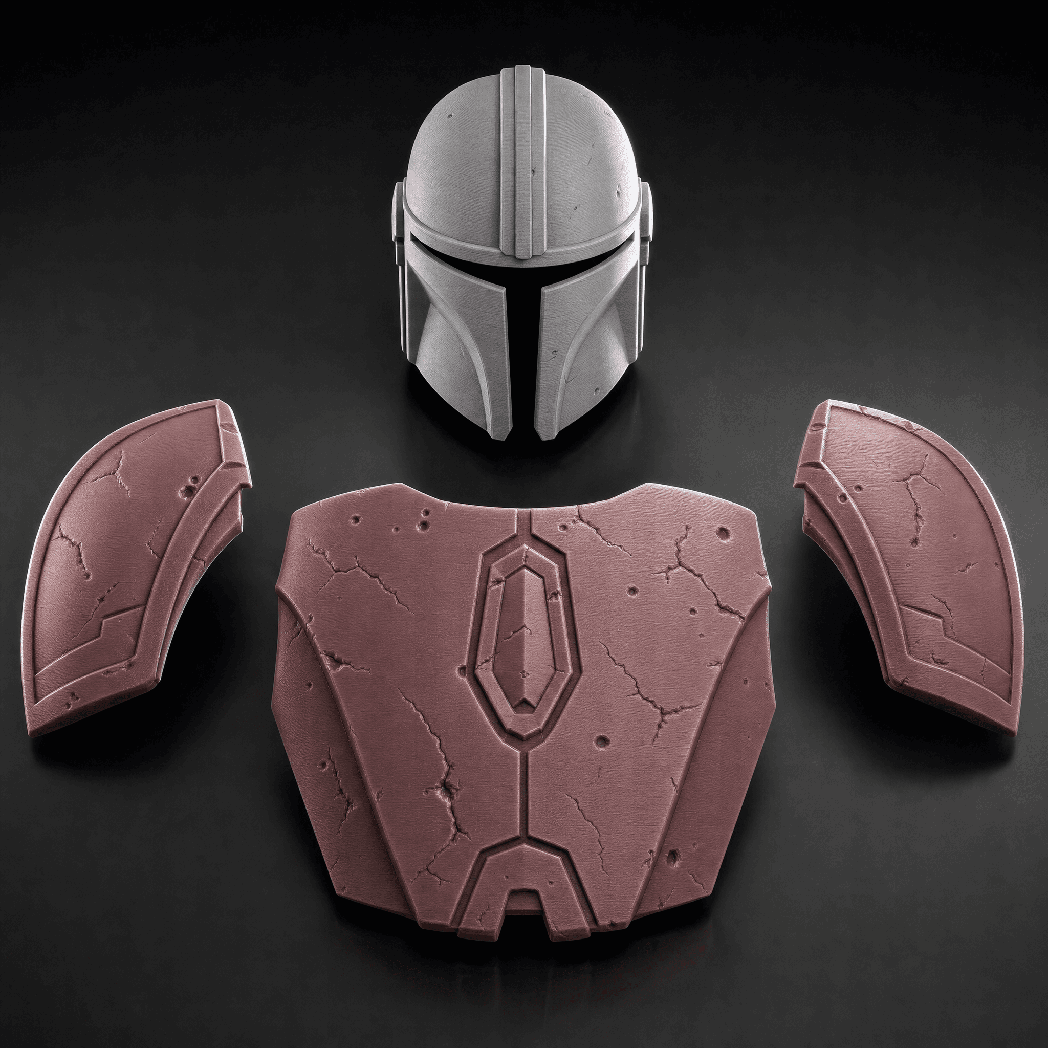 WEARABLE Mandalorian Helmet/Chest/Shoulders Armor